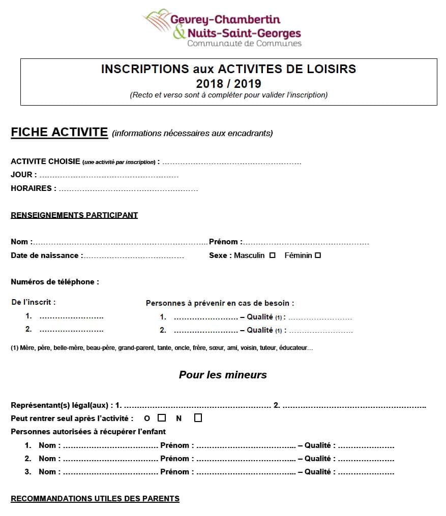 fiche de rencontre avec les parents